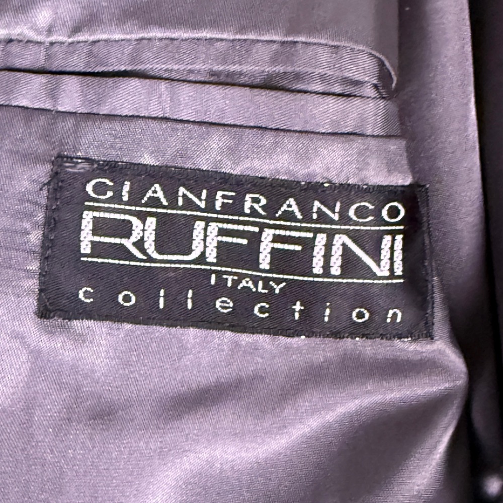 Gianfranco Ruffini Italy Collection Cashmere Blend Gray Wool Blazer R-40 - Picture 4 of 11